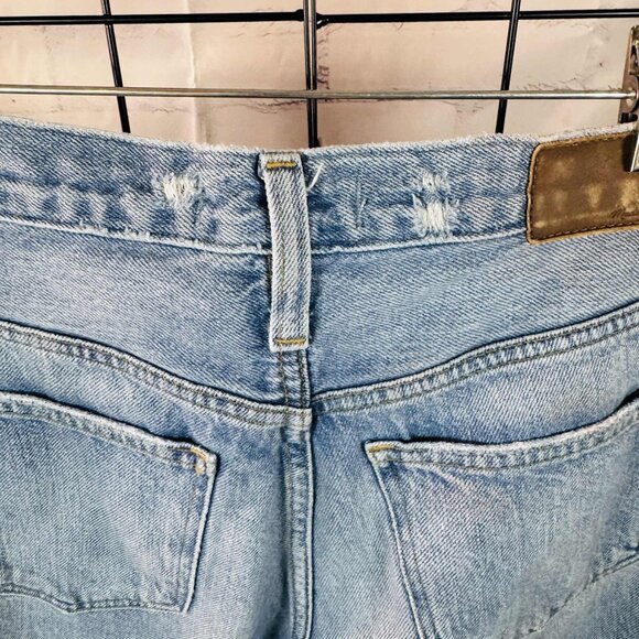 Madewell The Mom Jean | Size 25 | Light Wash Distressed Denim - Picture 5 of 12